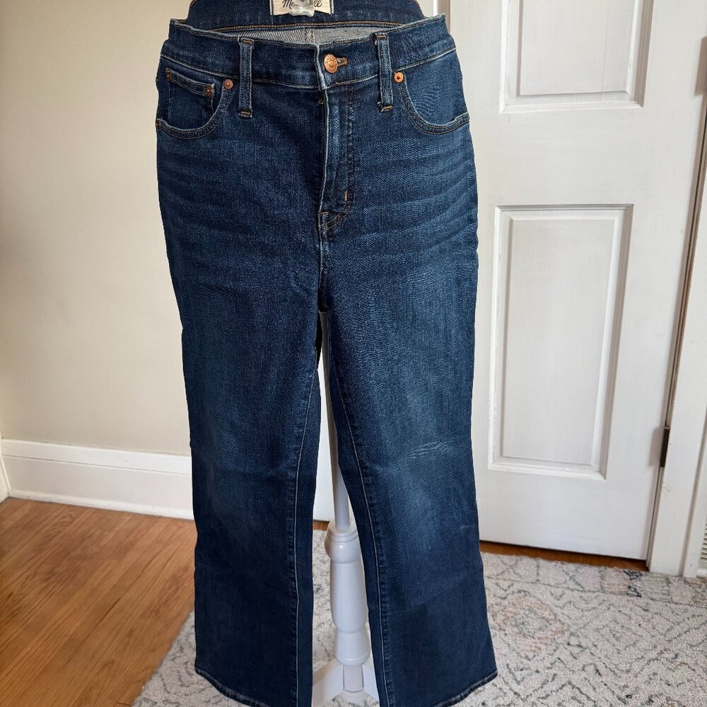 madewell | mid rise kick out jeans | size 29 dark wash